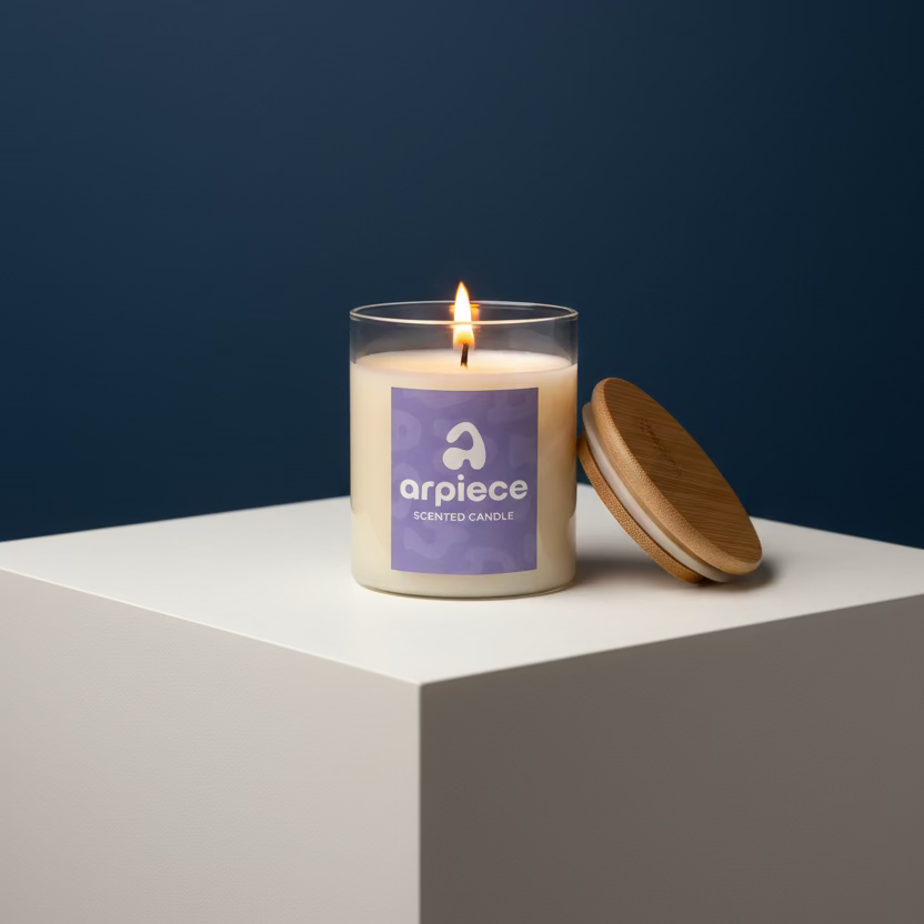 Lavender Scented Candle Jar