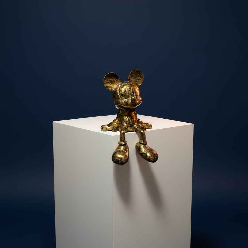 Gold Marbled Mickey Mouse