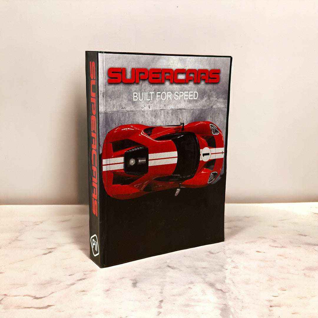 Super Cars Built for Speed Decor Book - Arpiece - Home Decor