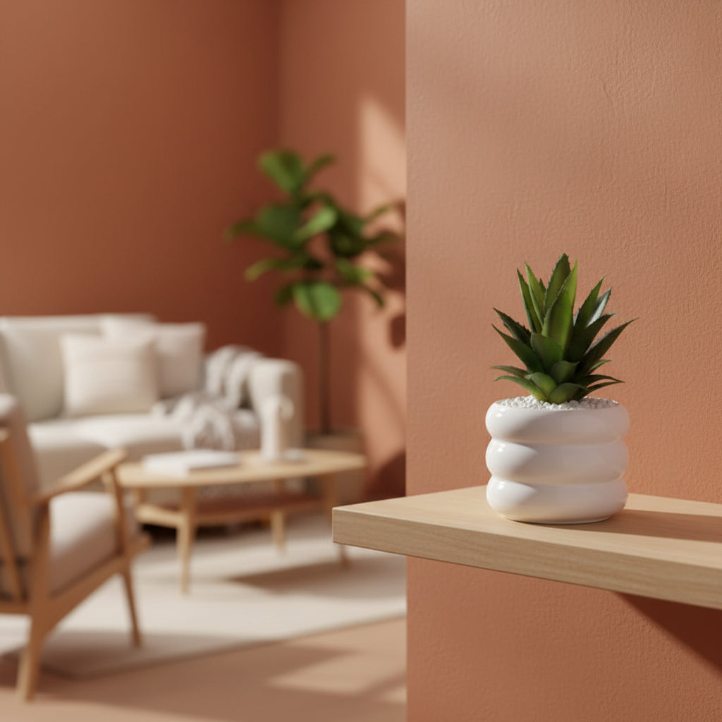 Lined Plant Pot