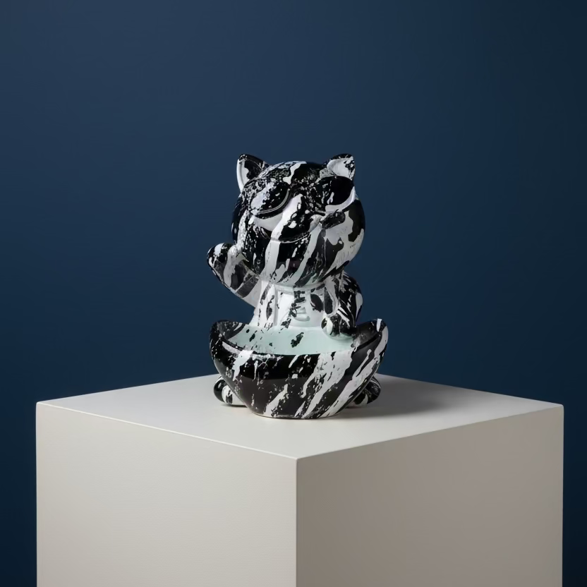 Marbled Quirky Cat - Arpiece - Home Decor